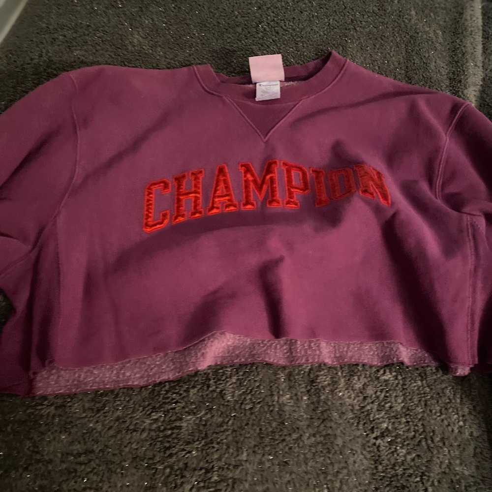 Womens champion cropped sweatshirt